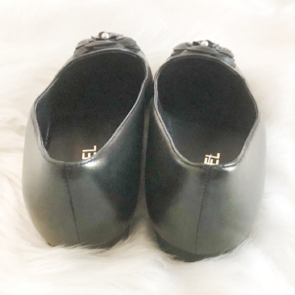 Chanel Camellia Cap Toe Flower Pearl Ballet Flats - Picture 3 of 10